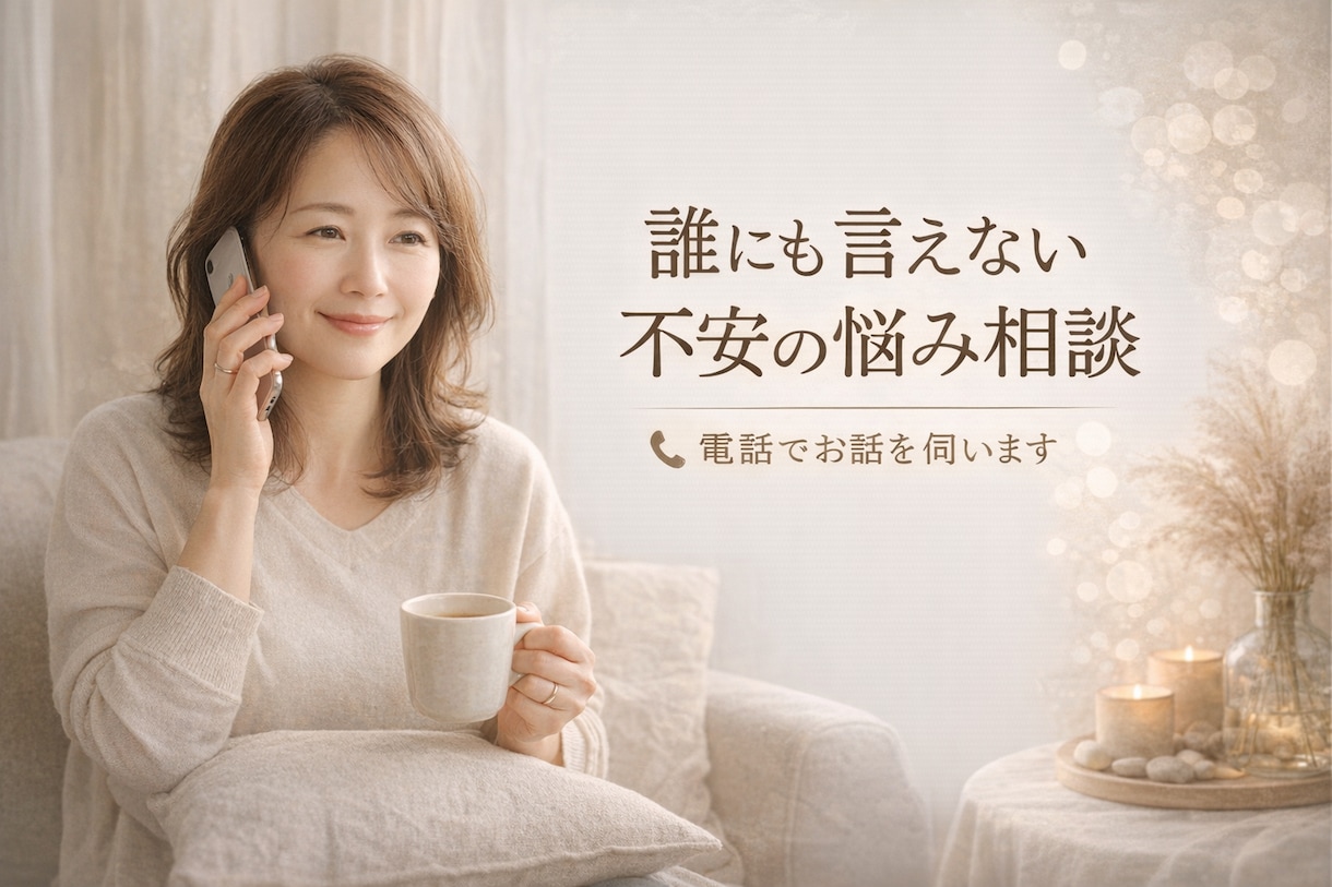 ちょっとだけでもOK!気軽な話し相手になります 雑談でも、悩みでも、なんとなくでも、お話しましょう！ イメージ1