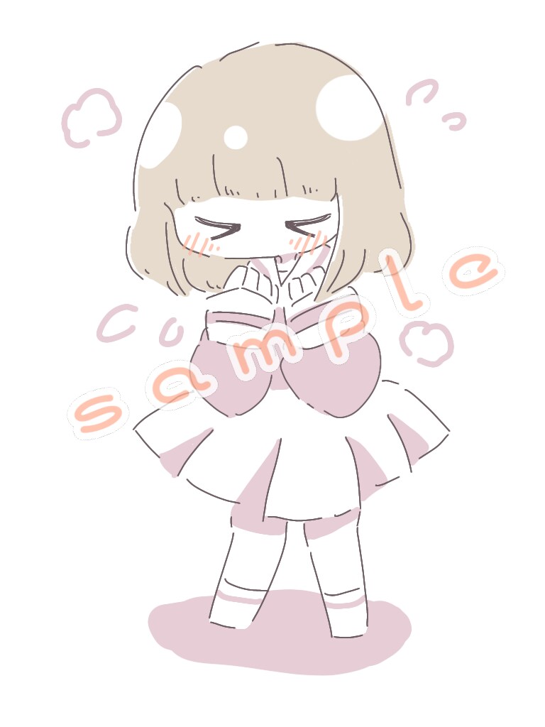かわいい絵柄好きな人向けの絵柄描けます ゆるふわほんわか かわいいミニキャライラスト イメージ1