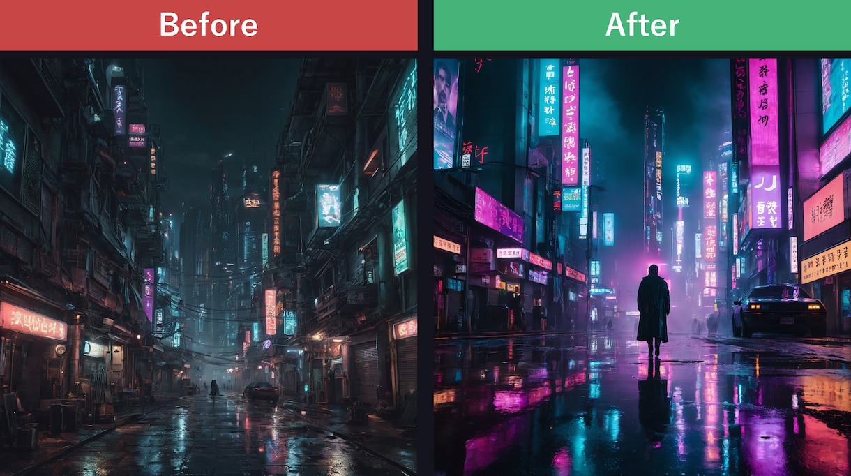 画像生成AIプロンプトを添削改善します Before/After付き／画像100万点の実績から最適化 イメージ9