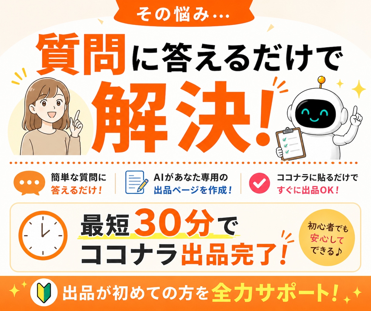 ココナラ出品ページ作成AIツールをお渡しします ココナラ初心者/初出品/副業/出品文が書けない方へ イメージ3
