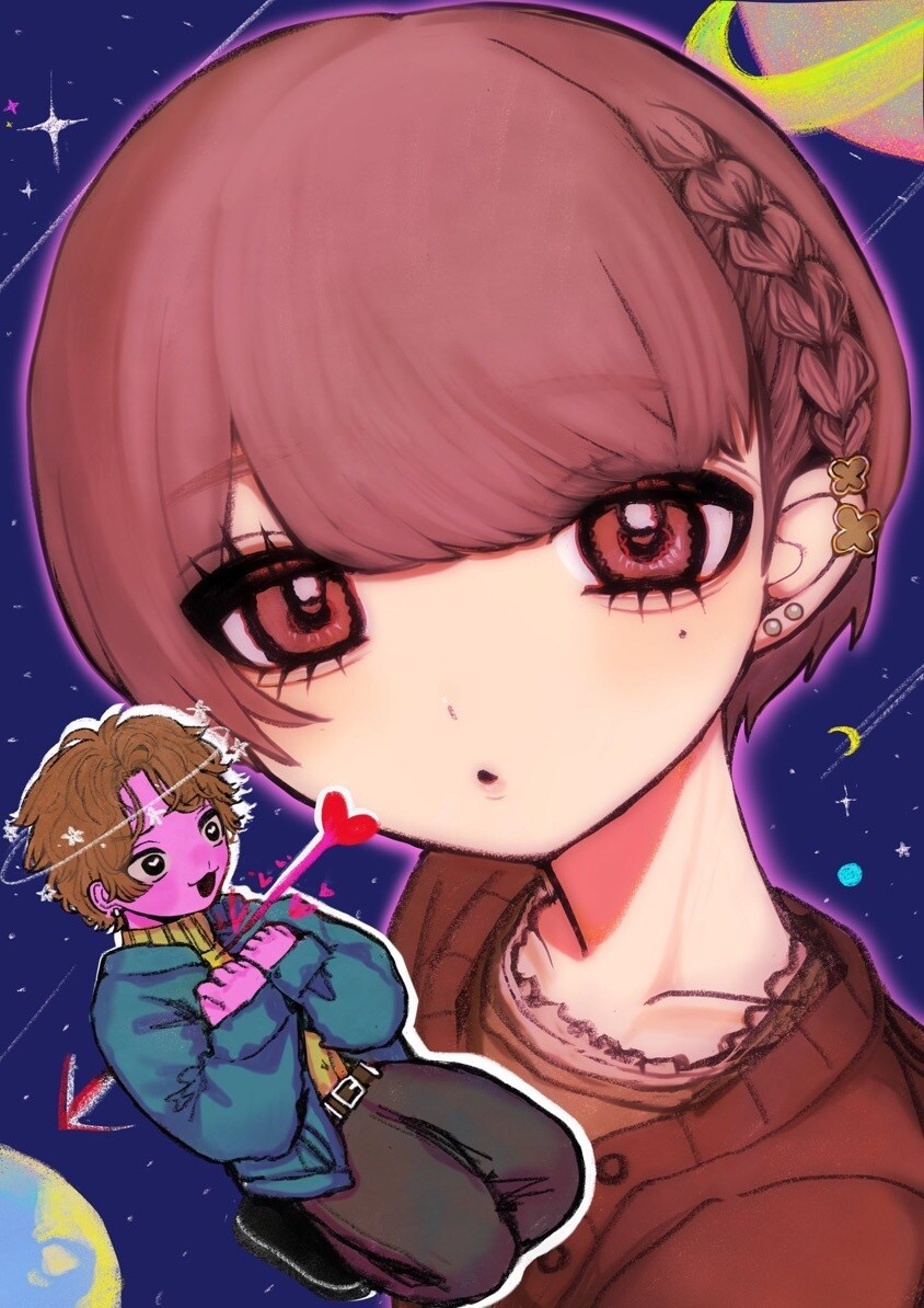SNSアイコンやサムネイルイラストを制作いたします 温かくレトロ感のある目を引くイラストに仕上げます！ イメージ3