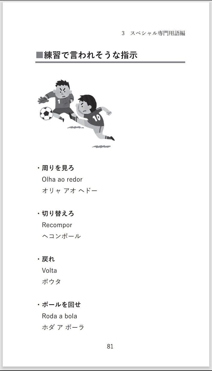 ポルトガル語のサッカー用語データお渡しします 辞書にも載ってない用語含め240ページ! イメージ7
