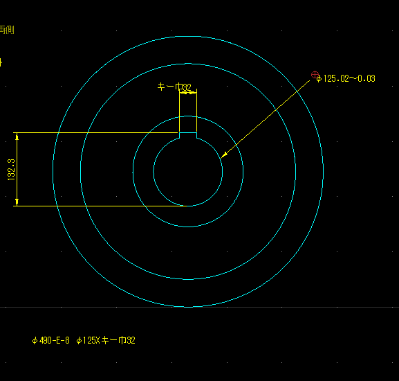 機械図面（PDF・手書）を2DCADトレースします 機械図面（A3A4）専門のCADトレース イメージ5