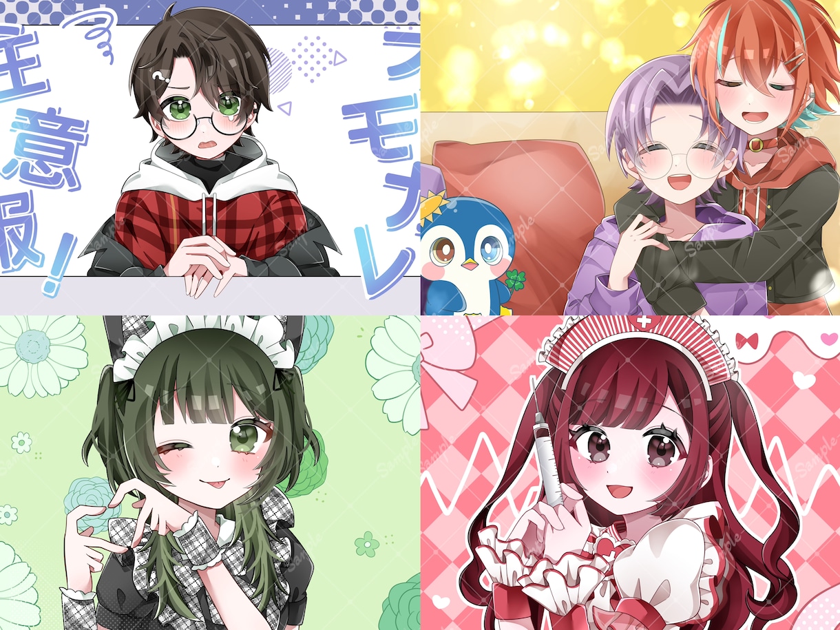 企業実績有！可愛いサムネイルイラスト描きます 目を惹くオリジナルイラストで素敵な歌ってみた動画に！MVも可 イメージ7