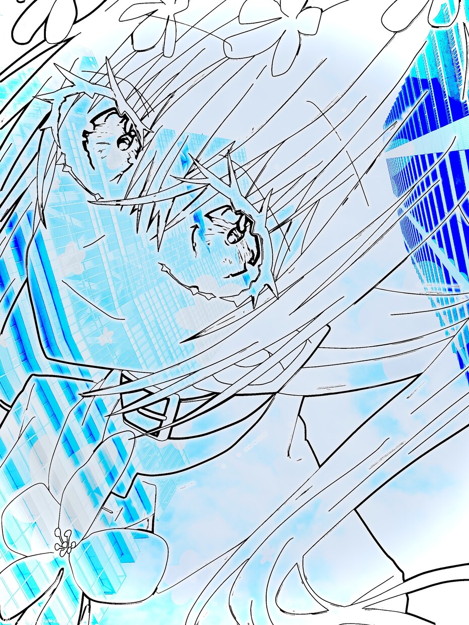 水の世界×イラスト制作致します 水色の冷たくも優しいお姿を描きます イメージ7