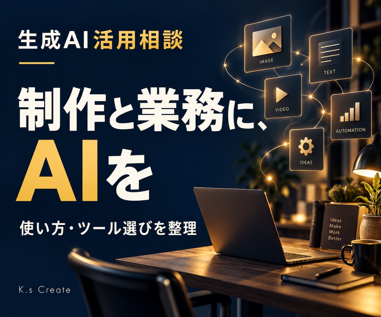 制作と業務の生成AI活用をサポートします 目的に合うツール選びと具体的な進め方を整理 イメージ1