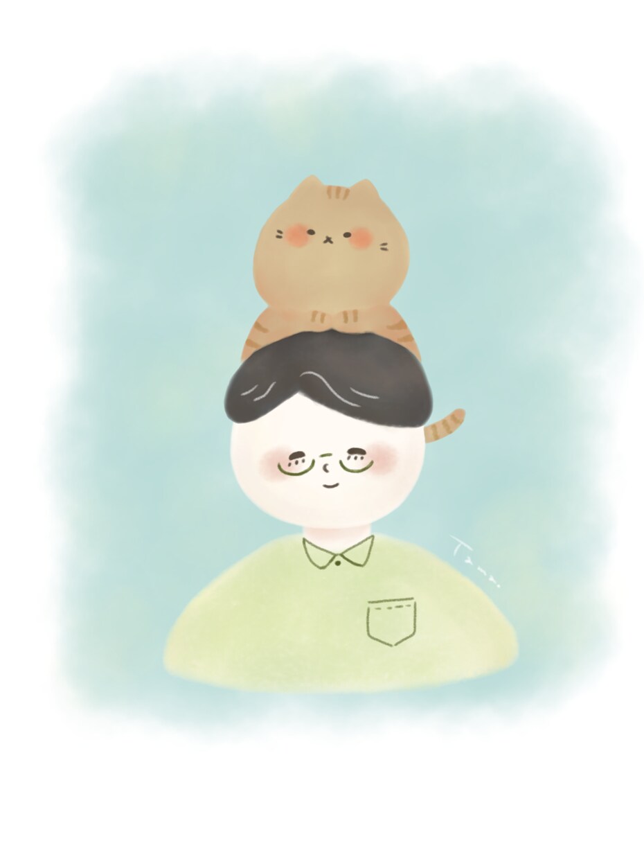 猫ちゃんと一緒に似顔絵を描きます 大切な家族との絆をカタチに残しませんか？ イメージ4