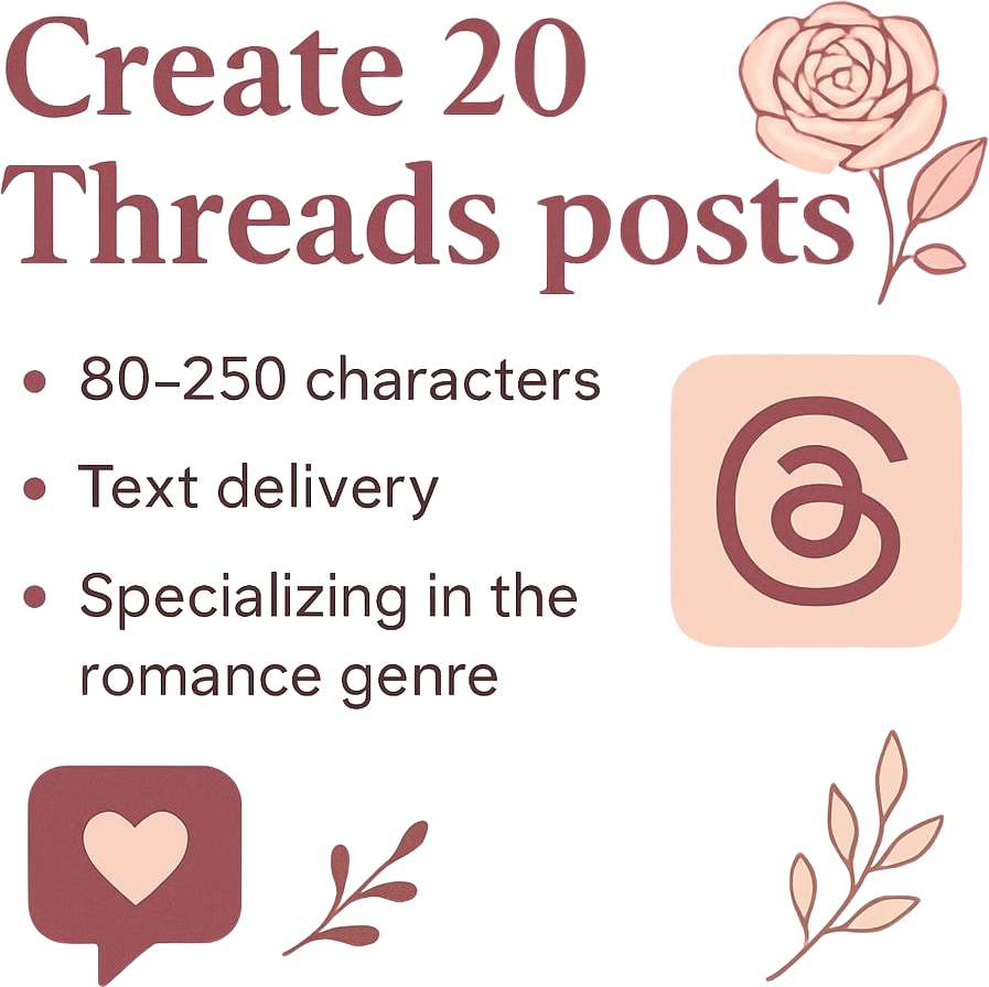 婚外恋愛のThreads投稿作成します 書けない気持ちを言葉にします！ イメージ2