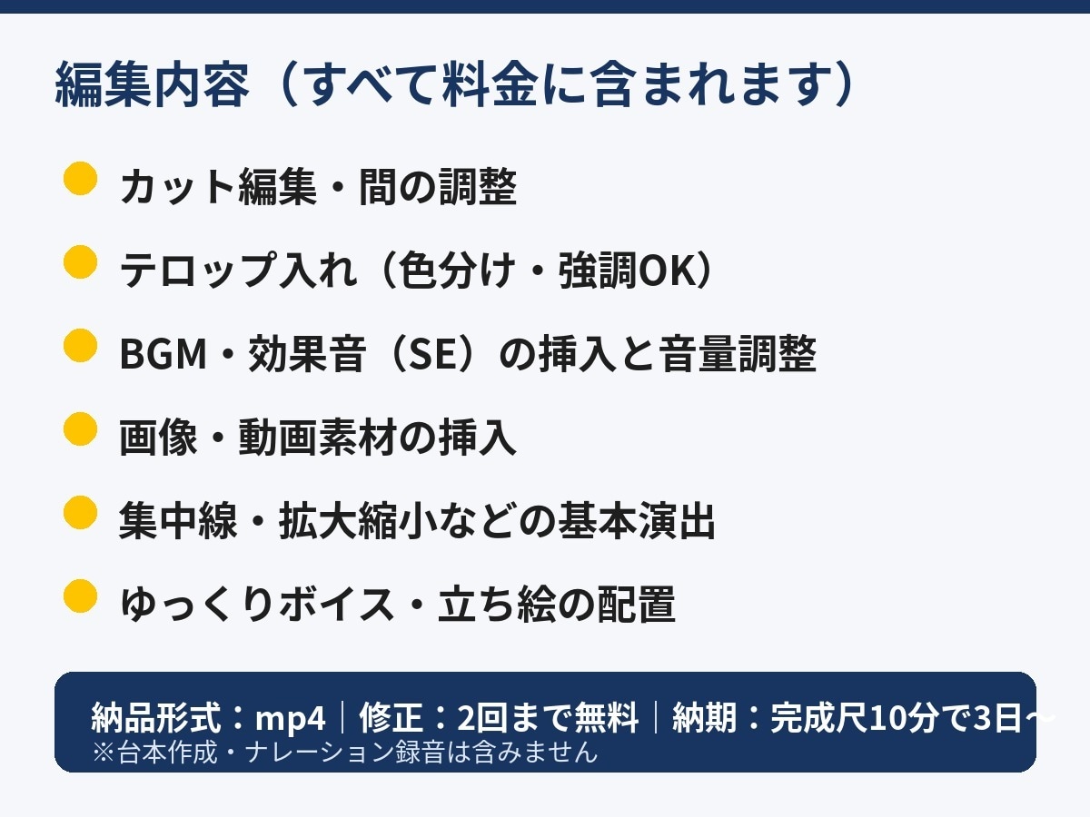 ゆっくり解説・実況・切り抜き動画を編集します YMM4対応｜テロップ・SE・BGM込み｜修正2回まで無料 イメージ2