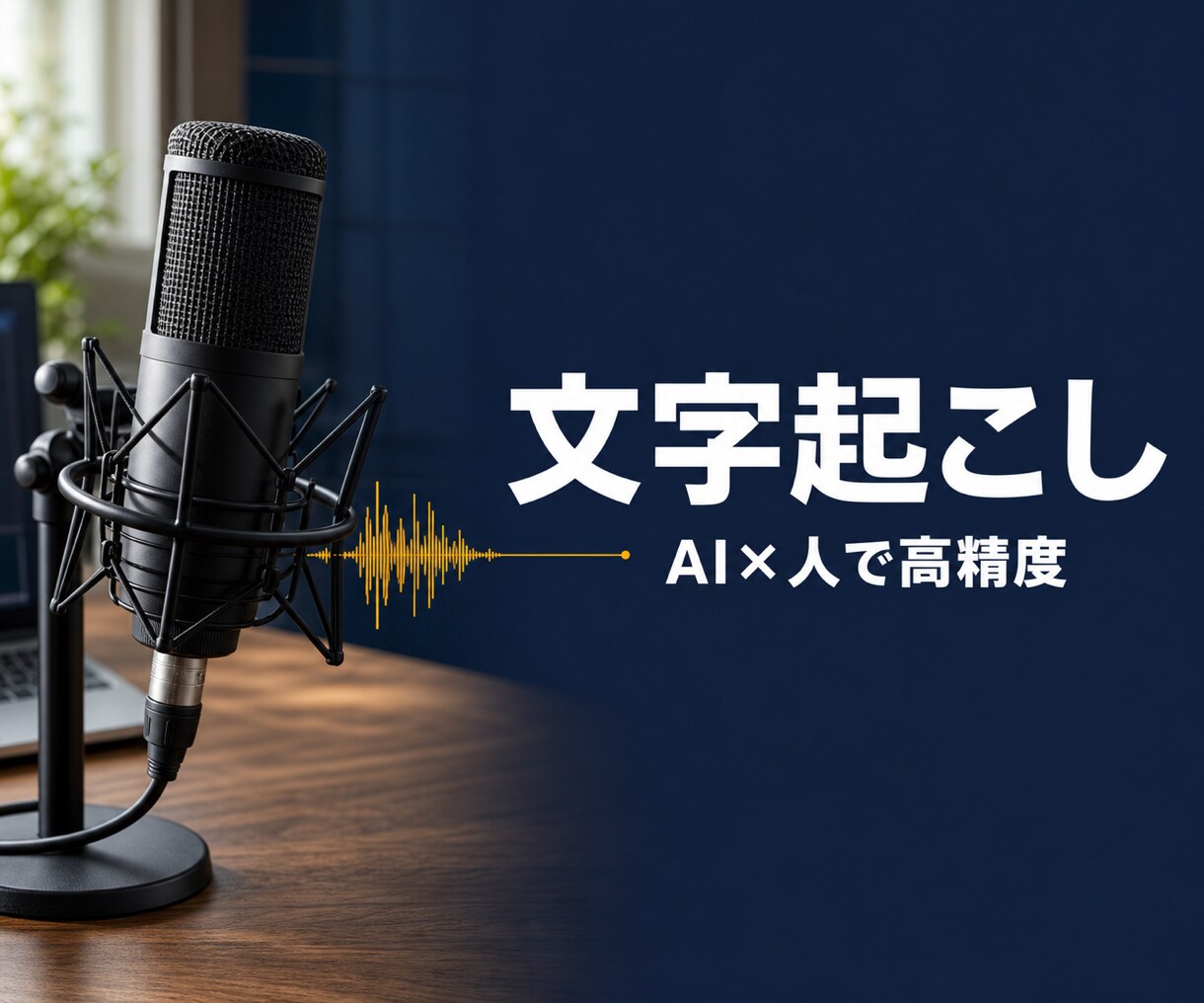 AIと人で高精度に音声を文字起こしします 整文/タイムコード/字幕SRT対応・鍵不要で機密厳守 イメージ1