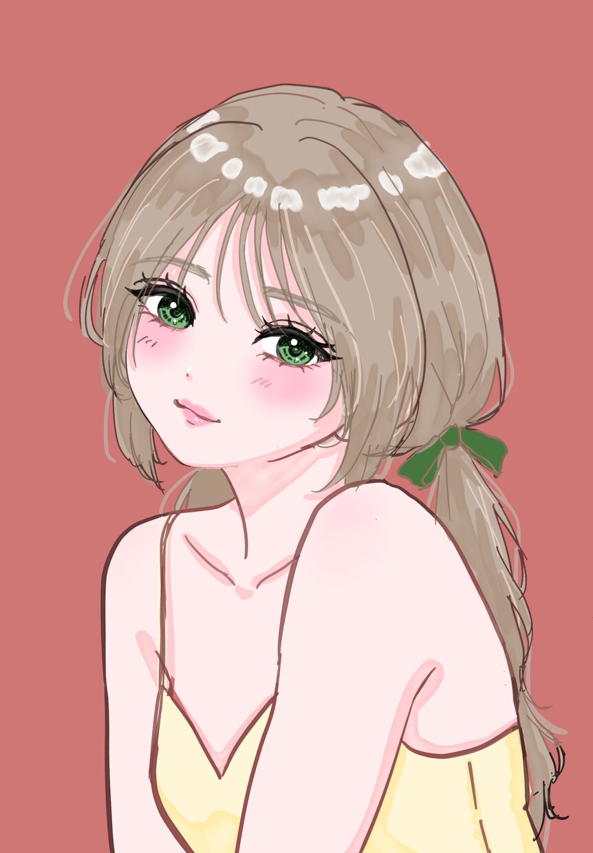 手書き感を残したラフなアイコンを作成します バストアップイラストを作成します イメージ1