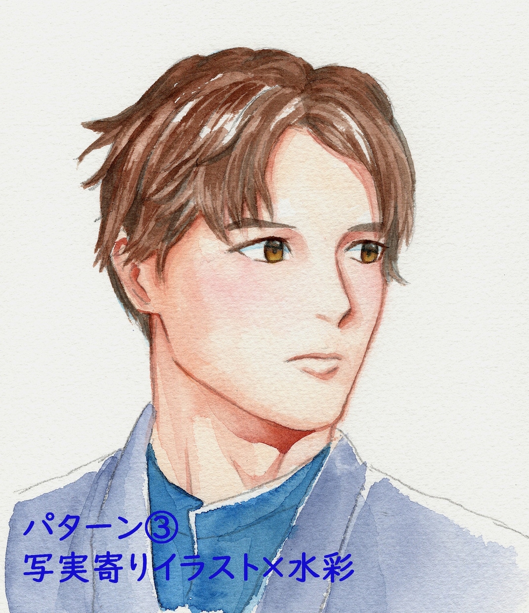 お好みのタッチ・画材で人物画を描きます プレゼントやアイコンなどに！商用利用も可！ イメージ5