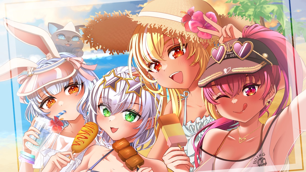 サムネイル、グッズ用等お好みのイラストお描きします あなたの好きを形にするお手伝いをいたします! イメージ2