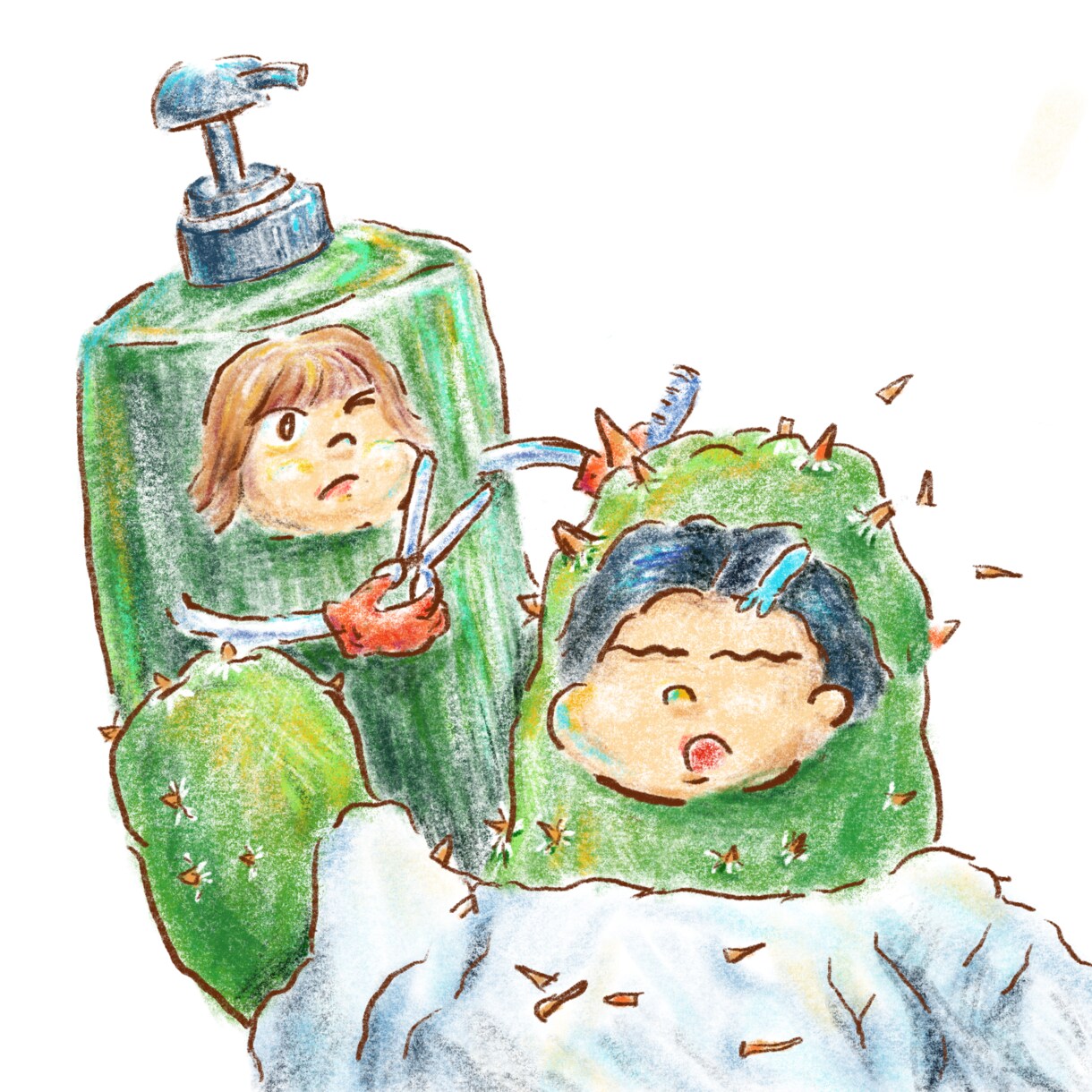 色鉛筆で人物・プロフィール用イラストを制作します ヒアリング込みであたたかく親しみやすい雰囲気で丁寧に描きます イメージ4