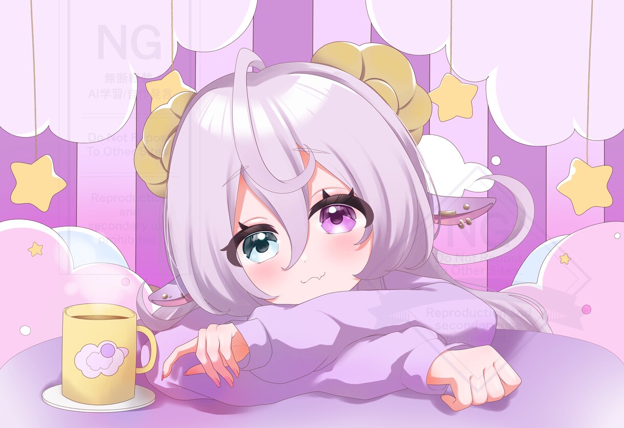イラスト全般制作します キラキラでうるうるな女の子たちのイラストを制作します イメージ4