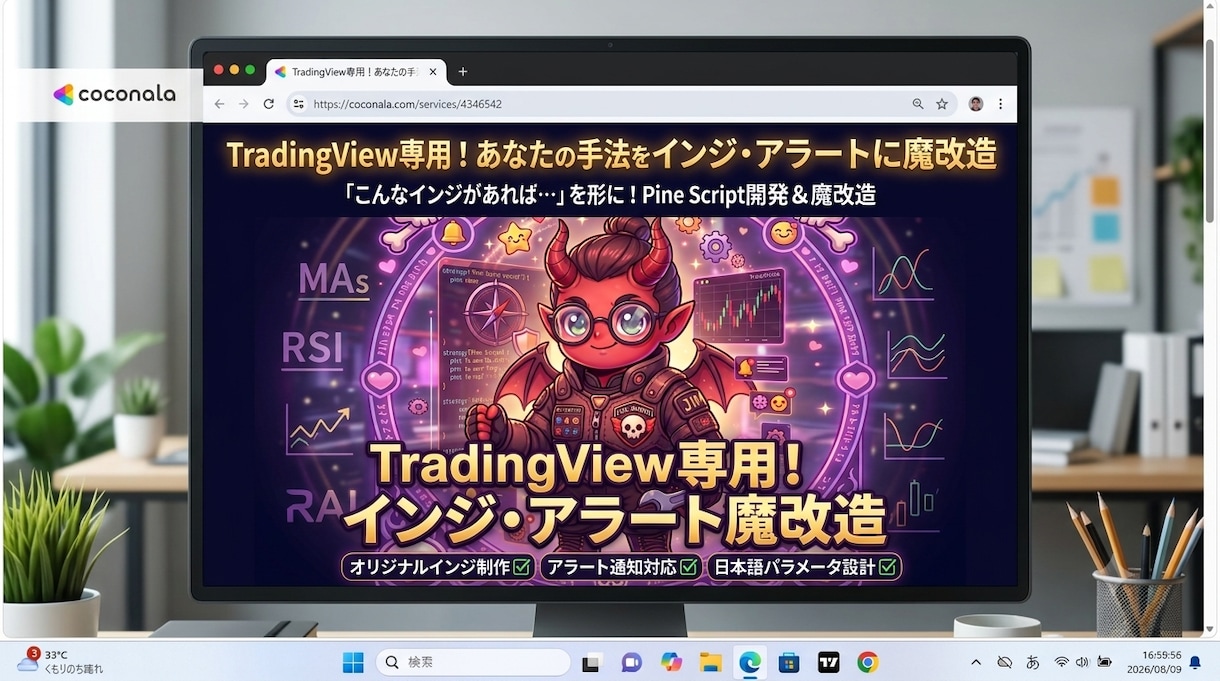 TradingView用オリジナルインジ作成します あなたのトレード手法を完全可視化！インジ開発＆魔改造します イメージ1