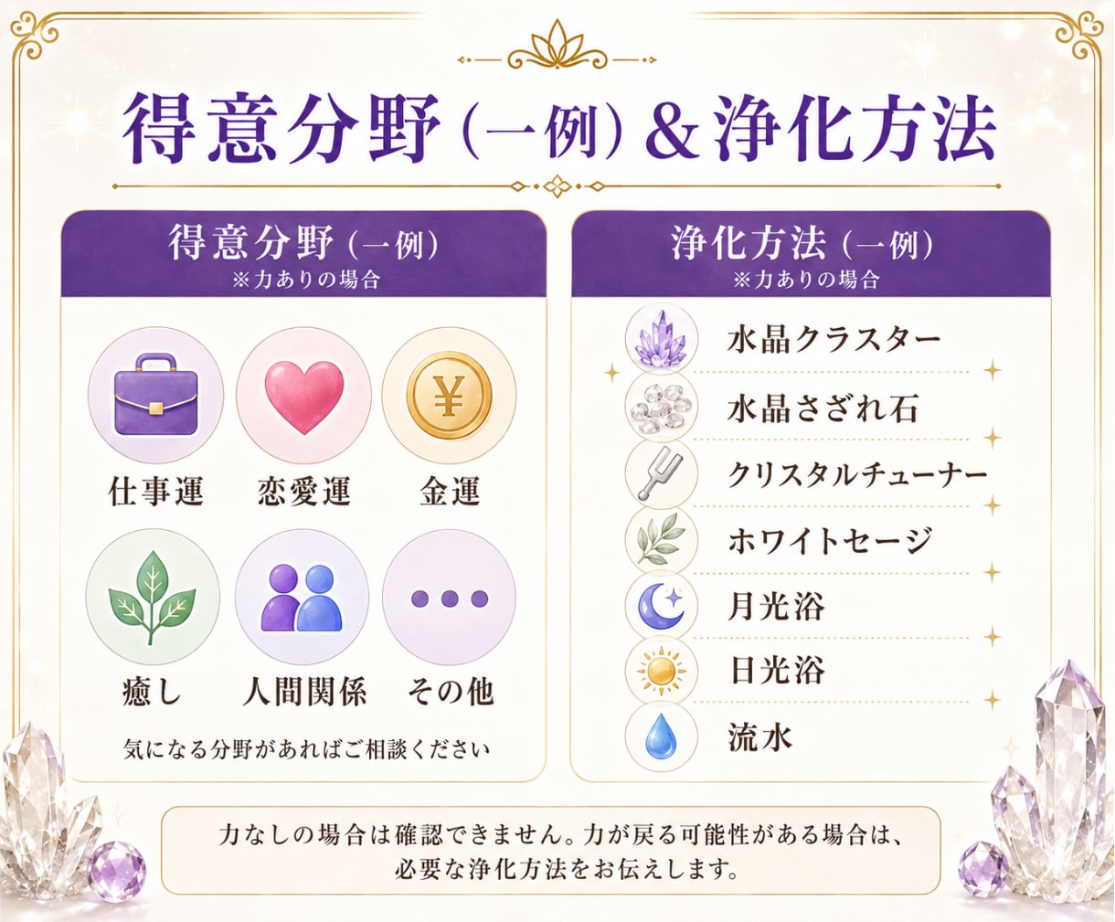 パワーストーンのエネルギー状態をリーディングします 相談件数900件超✨状態・力・相性・得意分野・浄化方法✨ イメージ8