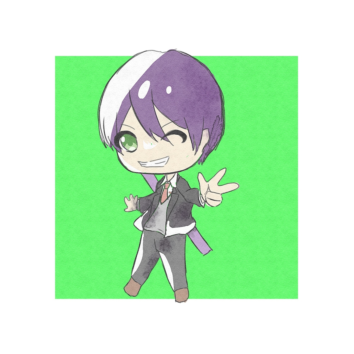 ミニキャライラスト描きます ビビットから水彩風までかわいいミニキャライラスト描きます イメージ4