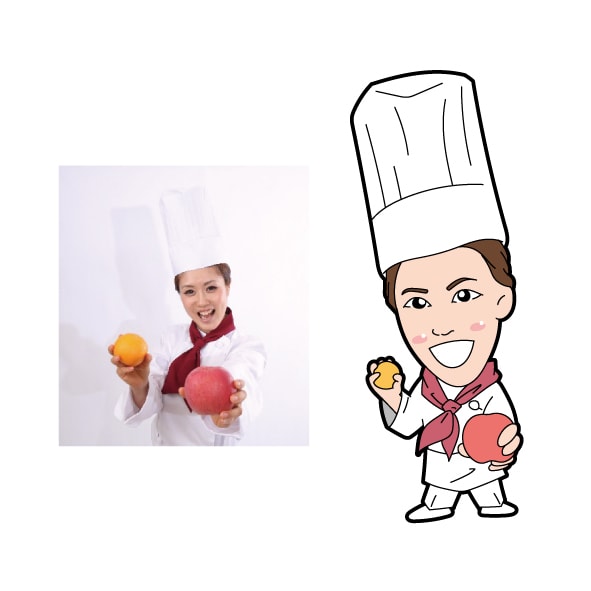 写真からほんわか、かわいいシンプルな似顔絵描きます かわいくシンプルなイラストです イメージ6