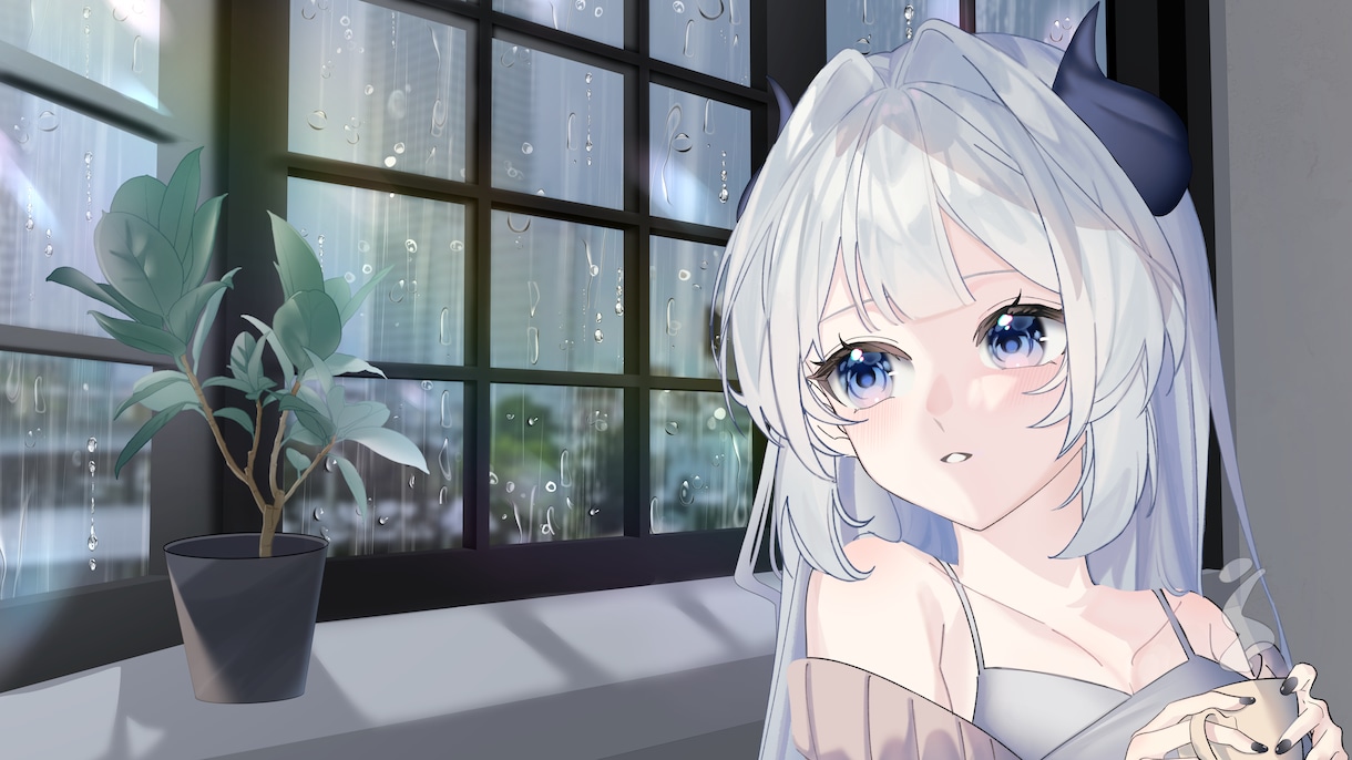 ハイクオリティな背景付き一枚絵描きます 記念お祝いイラストや壁紙、歌ってみたMVなどにおすすめ！ イメージ2