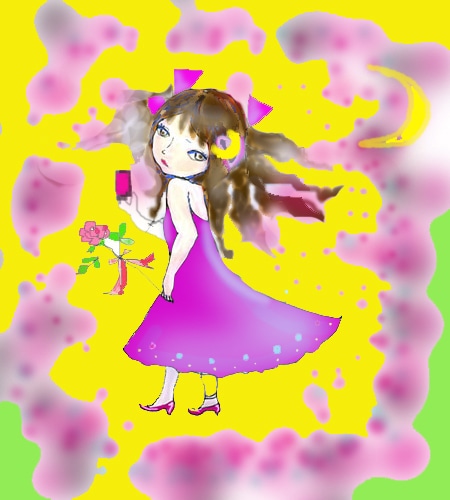 大好きネコちゃんの絵やかわいい女の子の絵を描きます いつも一緒のかわいい猫ちゃんです。あなたに幸せを招きます。 イメージ3