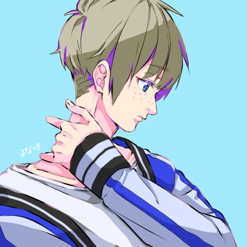 SNSのアイコン素材書きます SNS用にアニメ塗りのイラストを作成します。 イメージ3