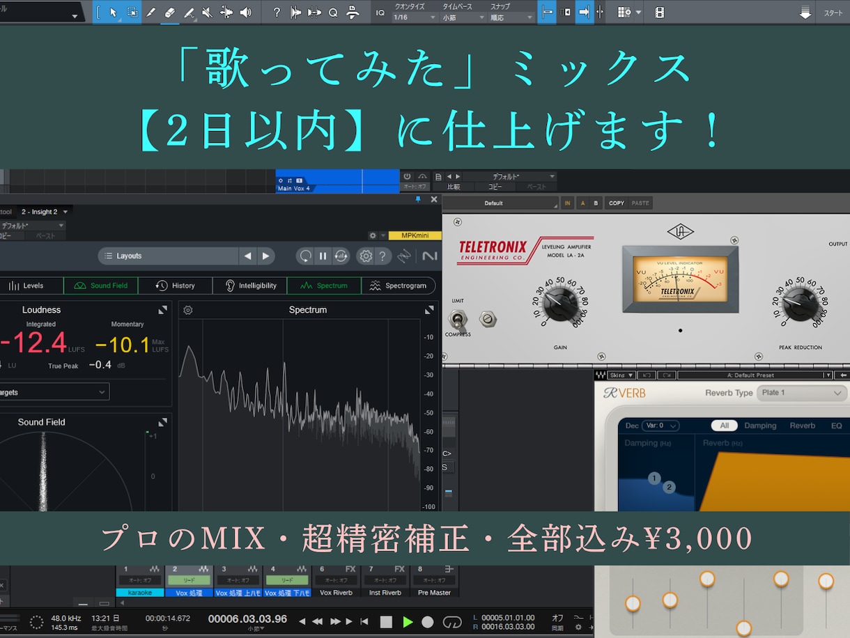 歌ってみたミックス！プロの補正と艶出しで仕上げます あなたの歌声の魅力を最大化！プロ仕様のエディットを応援価格で イメージ1