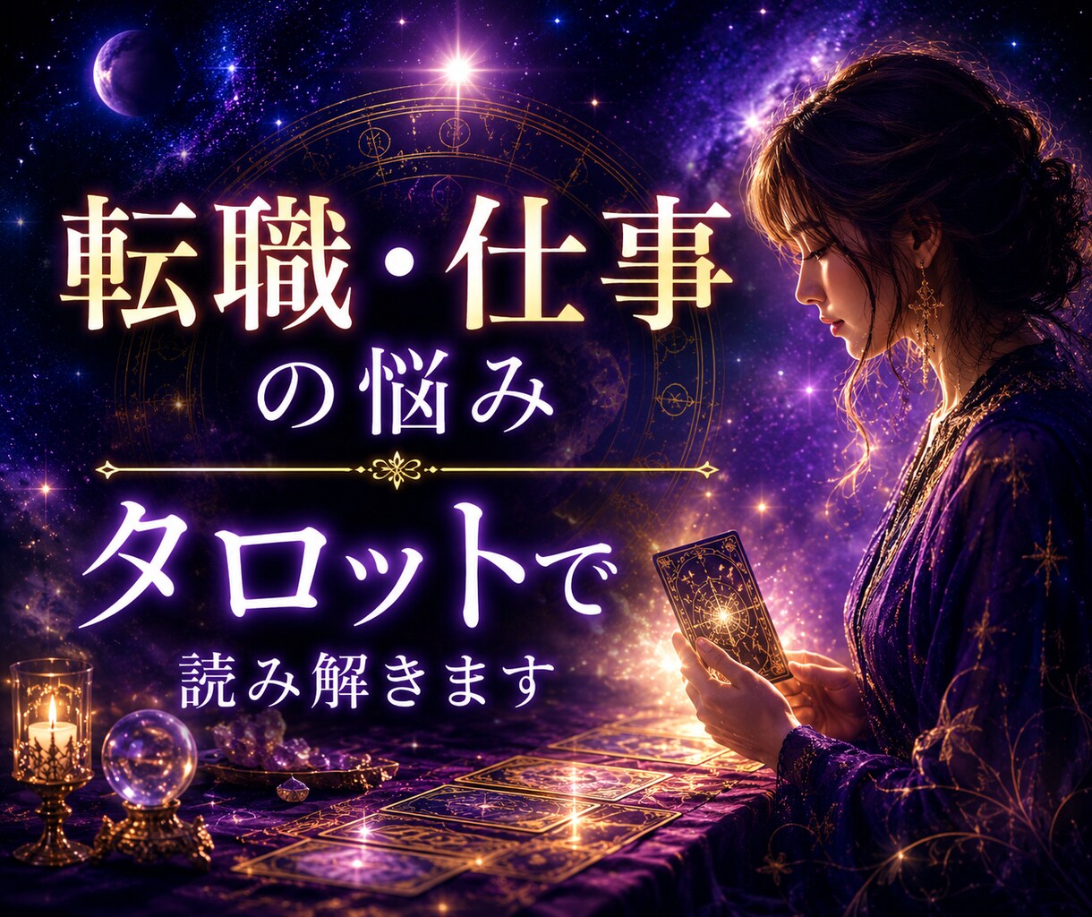 転職・仕事・職場の悩みをタロットで読み解きます 転職するべき？今の職場に残るべき？迷いを整理します イメージ1