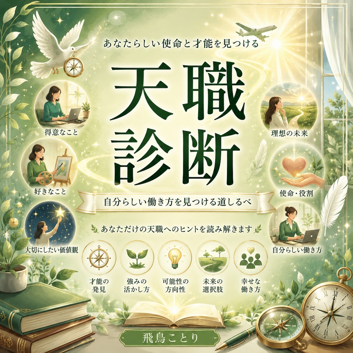 天職診断　元CAがあなたらしく輝ける天職教えます 才能や強みの再確認　転職成功や収入アップ　独立の後押し イメージ1