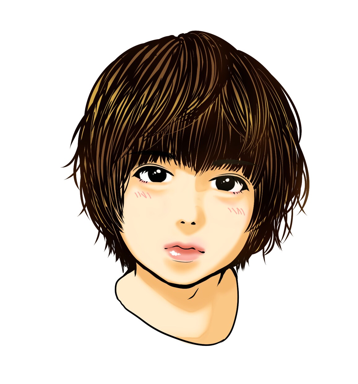 お写真から似顔絵を描きます 誕生日祝いに、記念日祝いに、何かお礼を伝えたい時に！ イメージ3