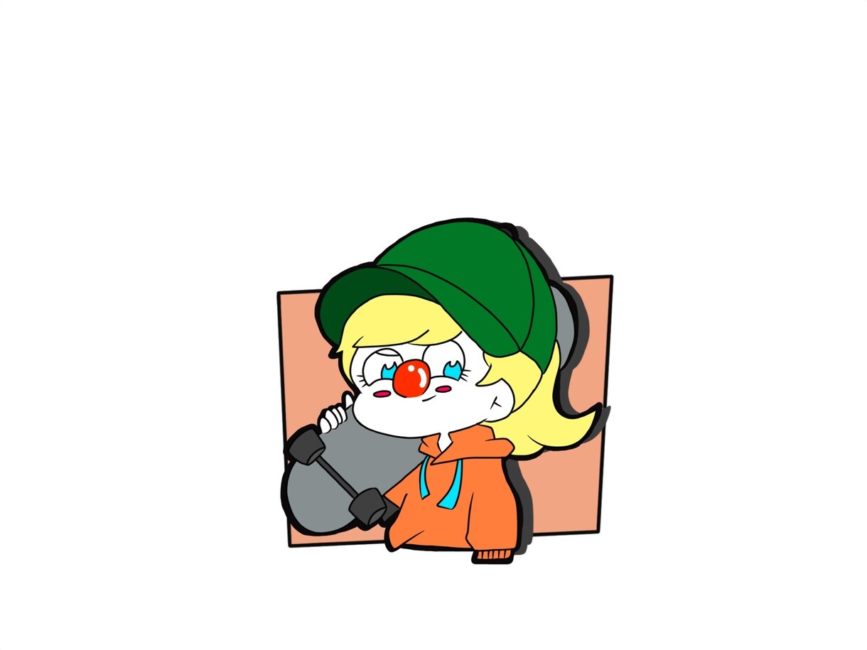 赤鼻が特徴なポップなイラストを描きます 子供から大人まで可愛いイラストで書かさせて頂きます イメージ3