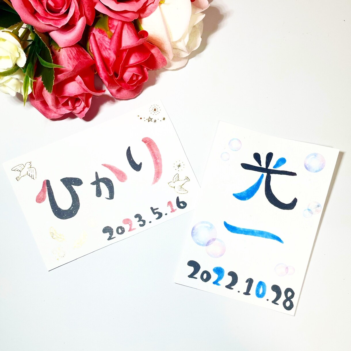 お子様の命名ボード作成いたします 大切なお子様のお名前とお写真を飾れる命名ボードです♡ イメージ3