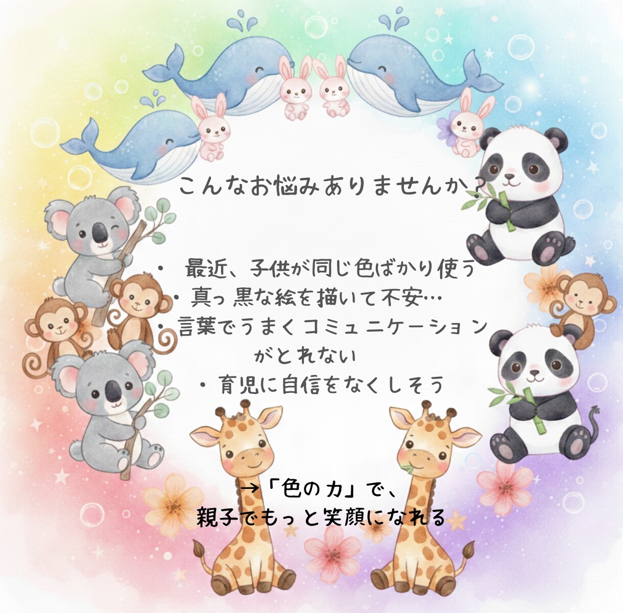 元保育士診断！わが子の絵を心のラブレターに替えます 絵から読み解く子どもの本音。癒やしの動物診断カード付！ イメージ3