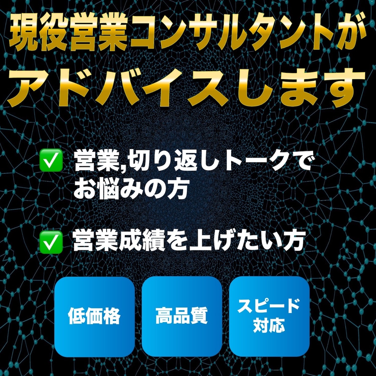 現役営業コンサルタントがアドバイスします 営業トーク・切り返しトークでお悩みの方、営業成績を上げたい人 イメージ1