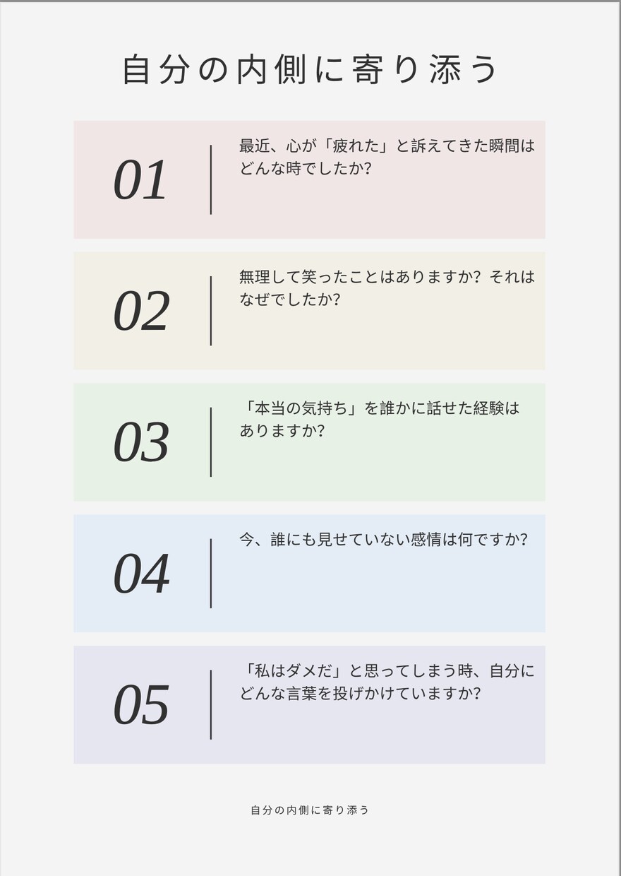 メンタルケア＊あなたの心に静かな光を灯します 優しさと希望につながる、自分を見つめるワークブック イメージ3