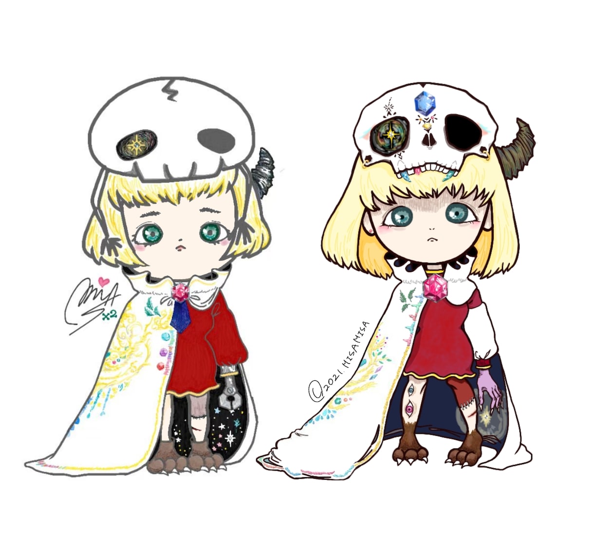 あなただけのポップなキメラ女子アイコン描きます マンネリ化したアイコンに革命を！ イメージ1