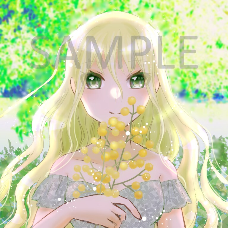最安値1000円で高級感のあるアイコン描きます 光と透明感あふれる素敵イラスト イメージ1