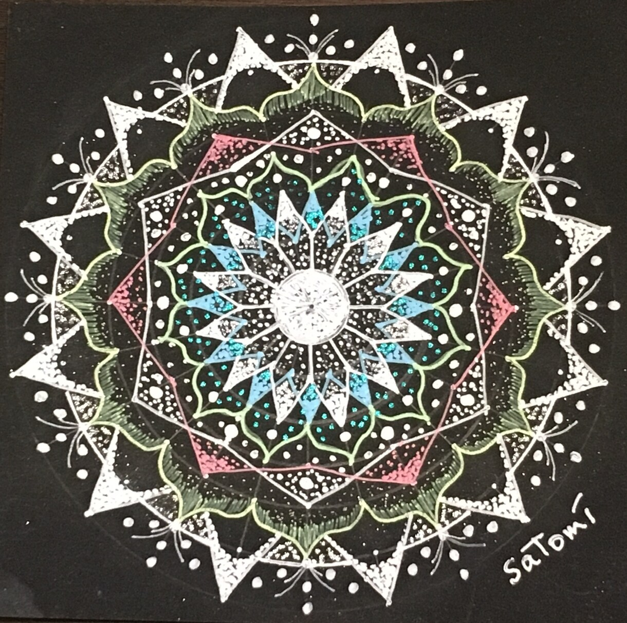 あなたの点描曼荼羅（てんびょうまんだら）を描きます 見るだけでエネルギー循環します。 イメージ4
