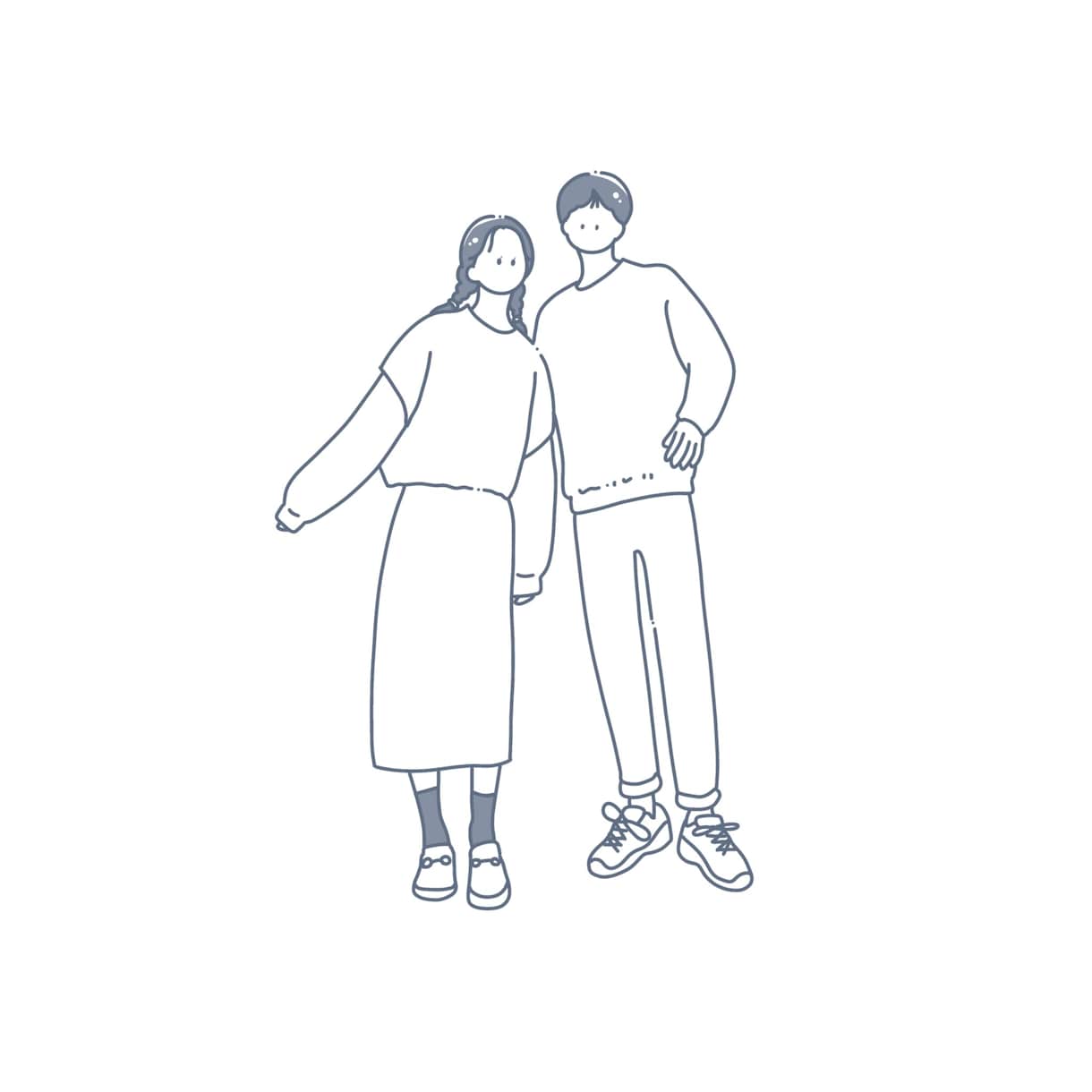 シンプルでかわいいイラスト描きます ふんわりイメージの線画や似顔絵のイラストを使ってみませんか？ イメージ4