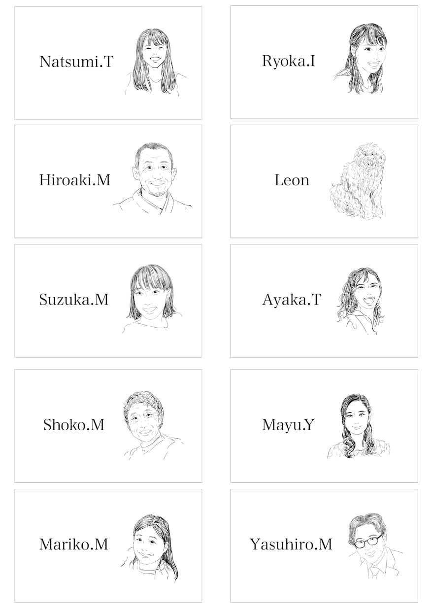 似顔絵席札を洗練されたデザインで作ります 《結婚式で参列者に驚きと喜びをお届け！》 イメージ8