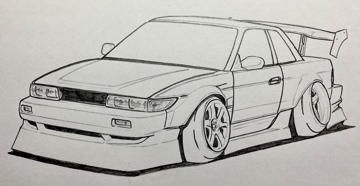 ご自身の愛車、カスタムカー、多種多様な車を描きます あなたの愛車を至極の逸品にする イメージ1