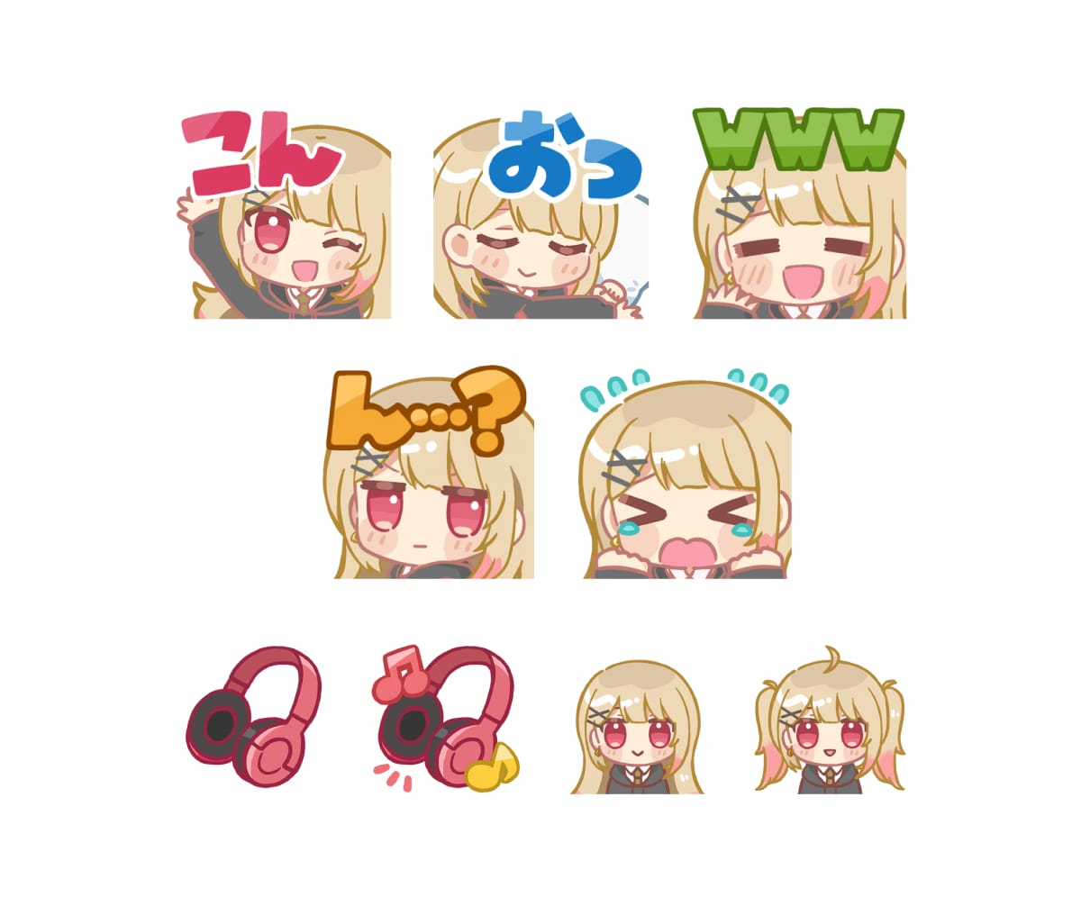 ツイッチ・YouTubeのスタンプ作成します VTuber・配信者様におすすめ！ アニメーションも対応可 イメージ8