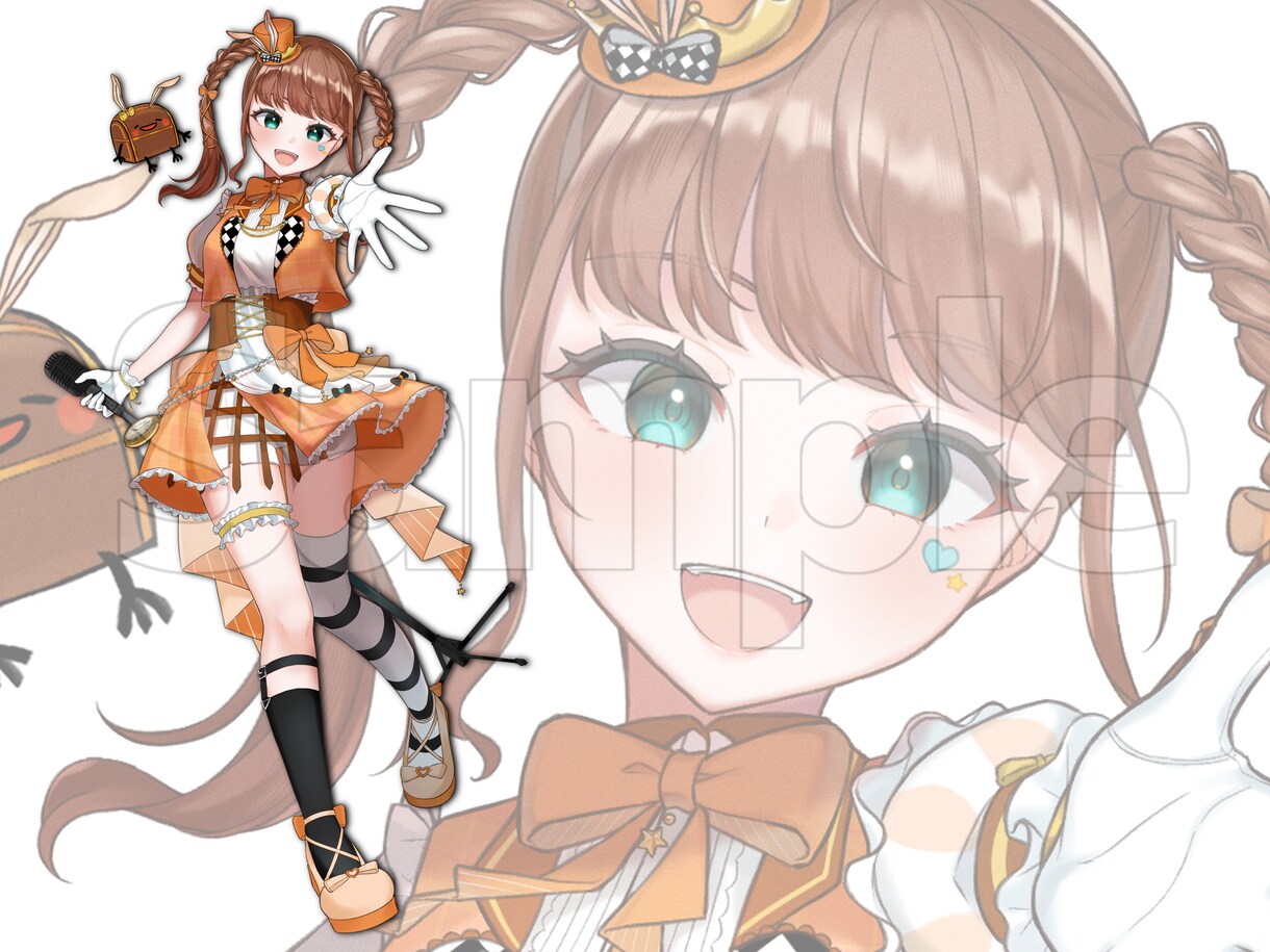 商用・二次・キャラデザ込み！　立ち絵制作いたします 衣装や表情にもこだわり、活動に長く使えるものをお届けします イメージ6
