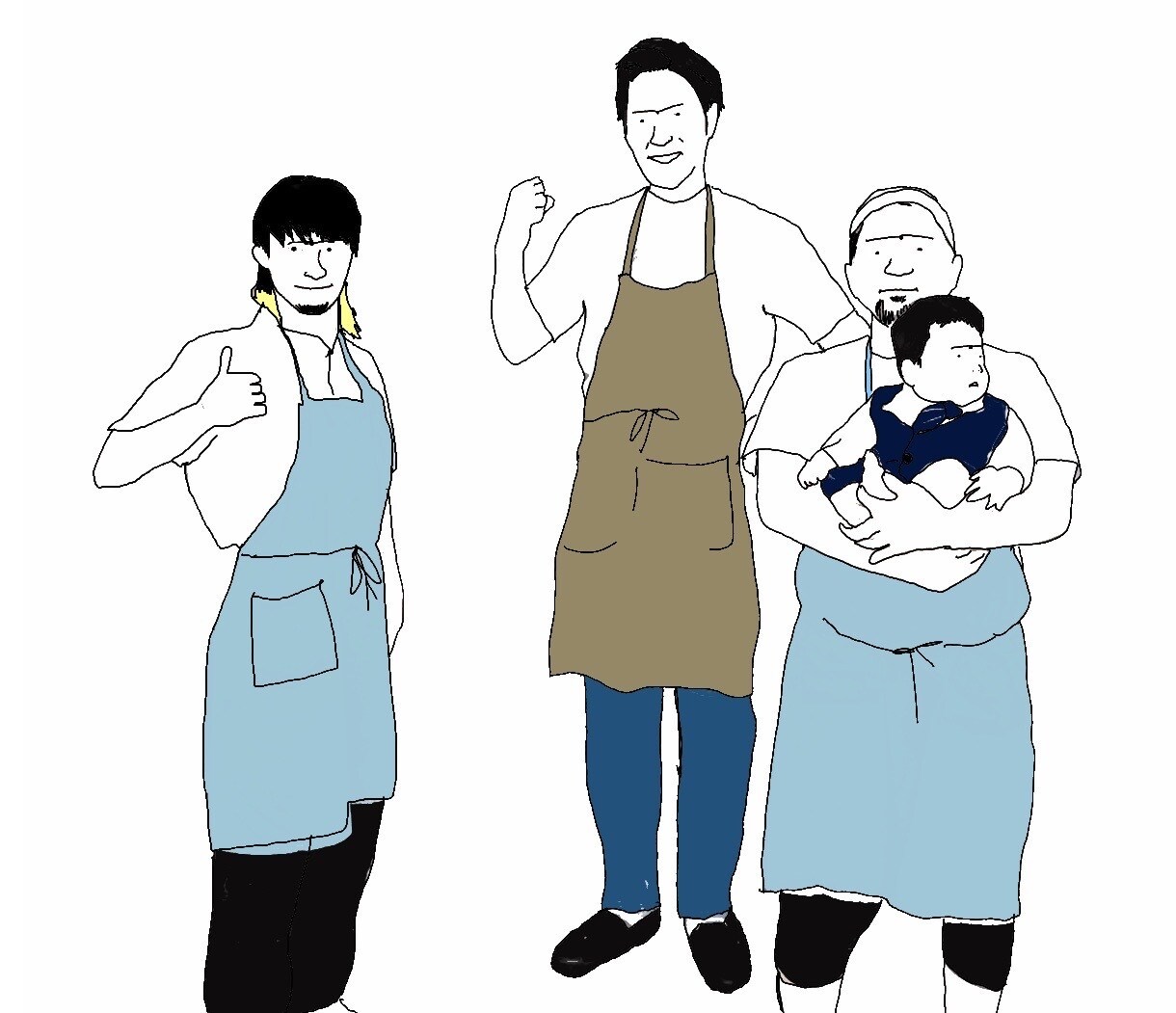 ゆるーい似顔絵制作します 結婚式や誕生日、プレゼントなど。アイコンなど イメージ5