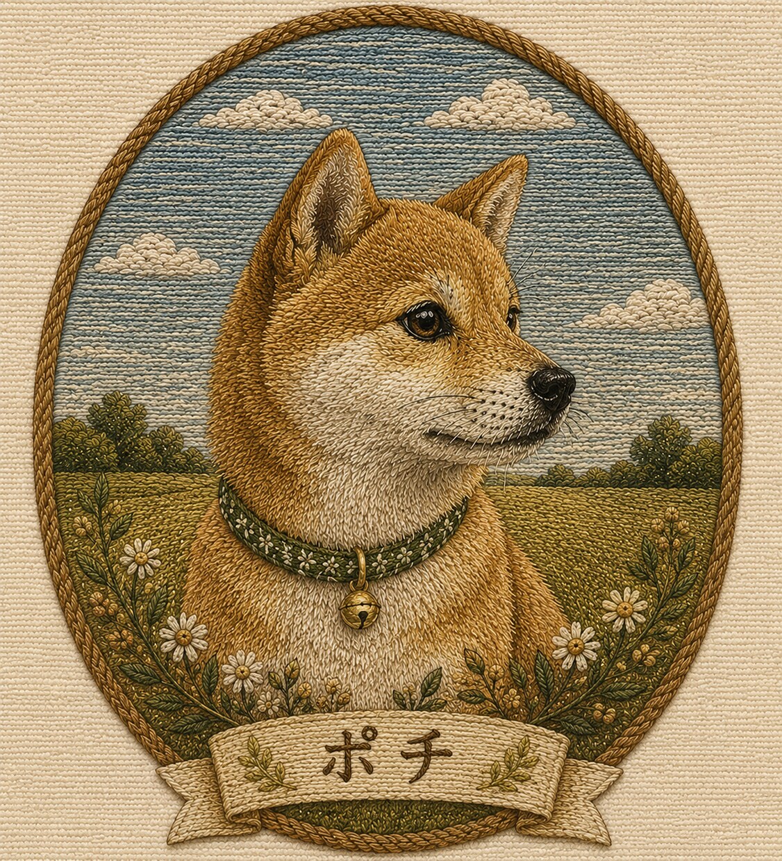 かわいい家族を刺繍風でオシャレに描きます 刺繍風タッチで仕上げる オーダーメイド・アートイラスト です イメージ4