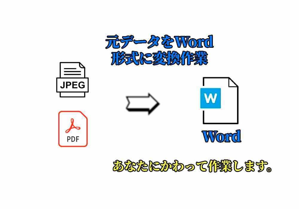 あなたに代わってWordの作業します JPEG・PDF等からの入力代行作業 イメージ2