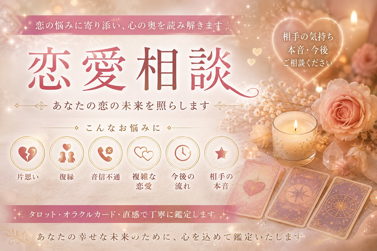電話鑑定　ズバリ未来透視します 恋愛成就のための アカシックからのメッセージをお届けします イメージ1