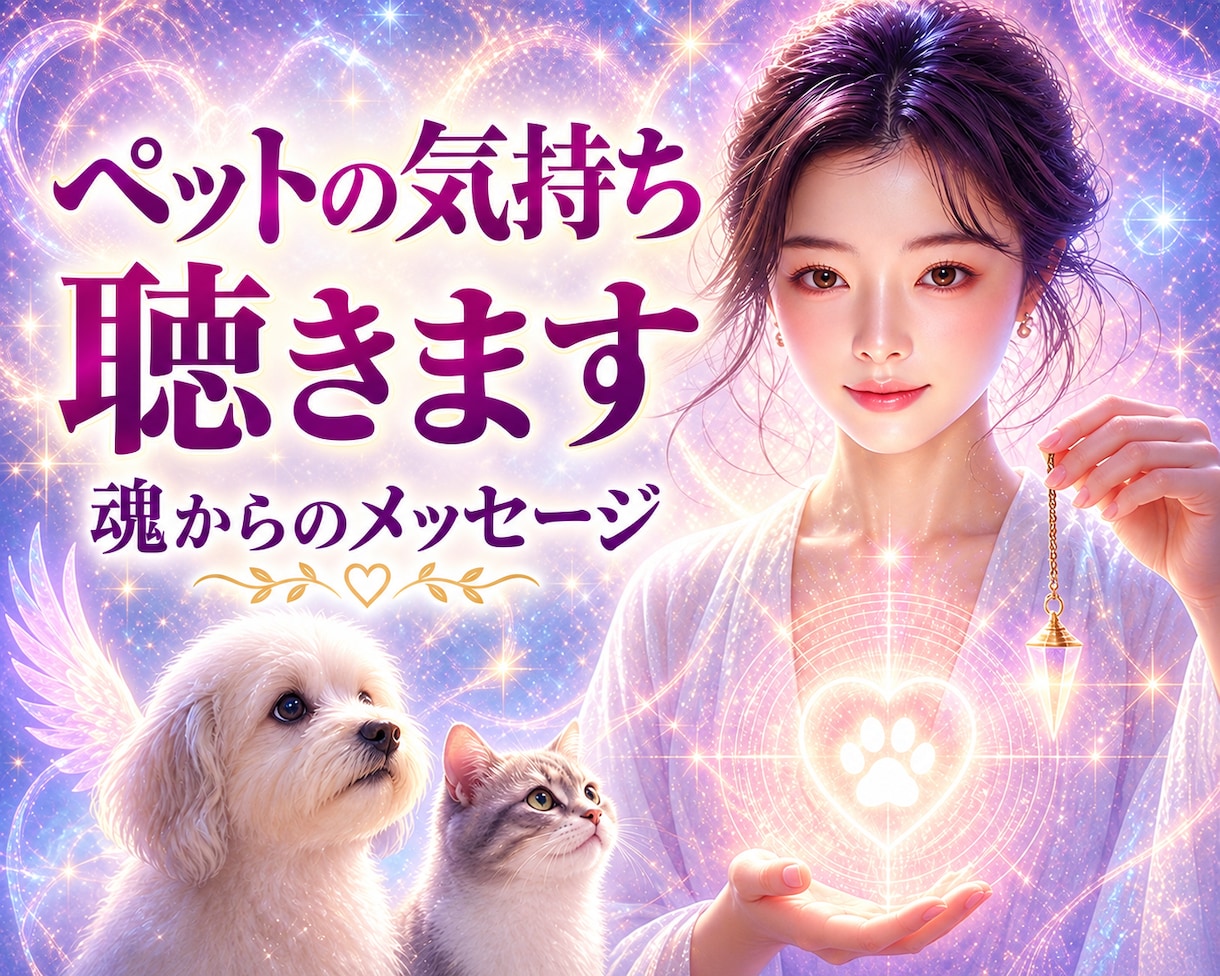ペットさんの気持ちを優しく聴きます ペンデュラムで届く魂からのメッセージ イメージ1