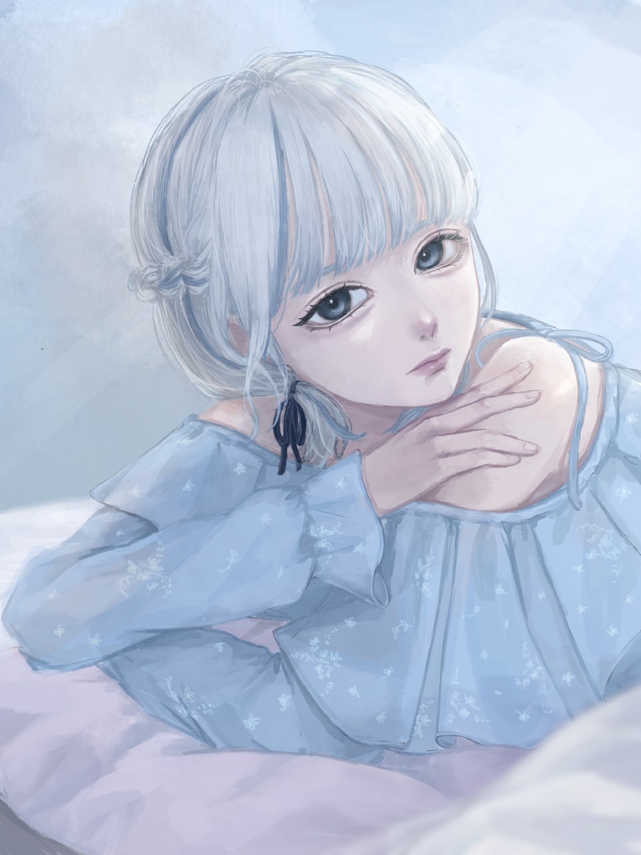 繊細な厚塗りイラスト描きます アイコンや配信背景、MVイラストに。無料オプションも豊富 イメージ9