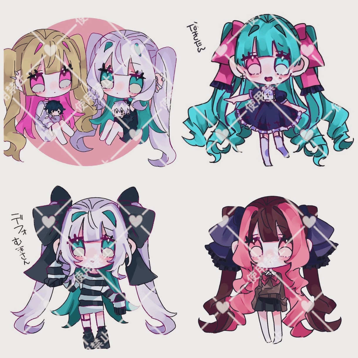 イラストを作成します 可愛いアイコン、ヘッダー、立ち絵などお受け致します イメージ1